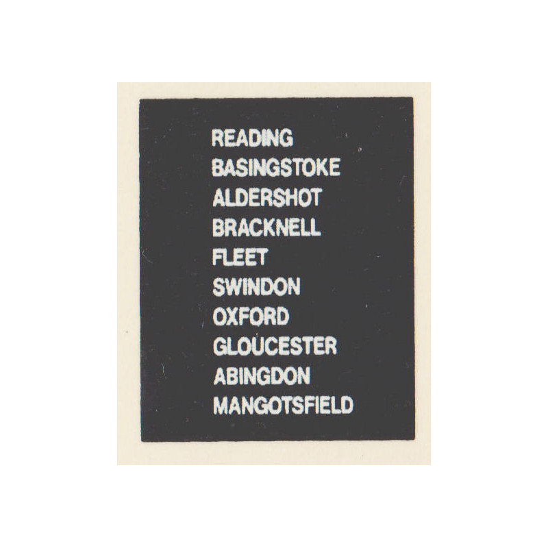 D87 READING FLEET OXFORD SWINDON MANGOTSFIELD BASINGSTOKE GLOUCESTER ALDERSHOT BRACKNELL ABINGDON