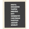 D88 BRISTOL BRIDGWATER CHELTENHAM WARMINSTER MINEHEAD RADSTOCK TAUNTON BATH NEWBURY ANDOVER