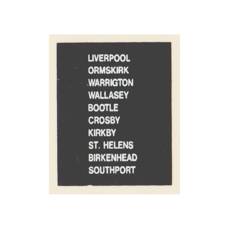 D89 LIVERPOOL WARRINGTON ORMSKIRK WALLASLEY BIRKENHEAD ST. HELENS SOUTHPORT BOOTLE CROSBY KIRKBY