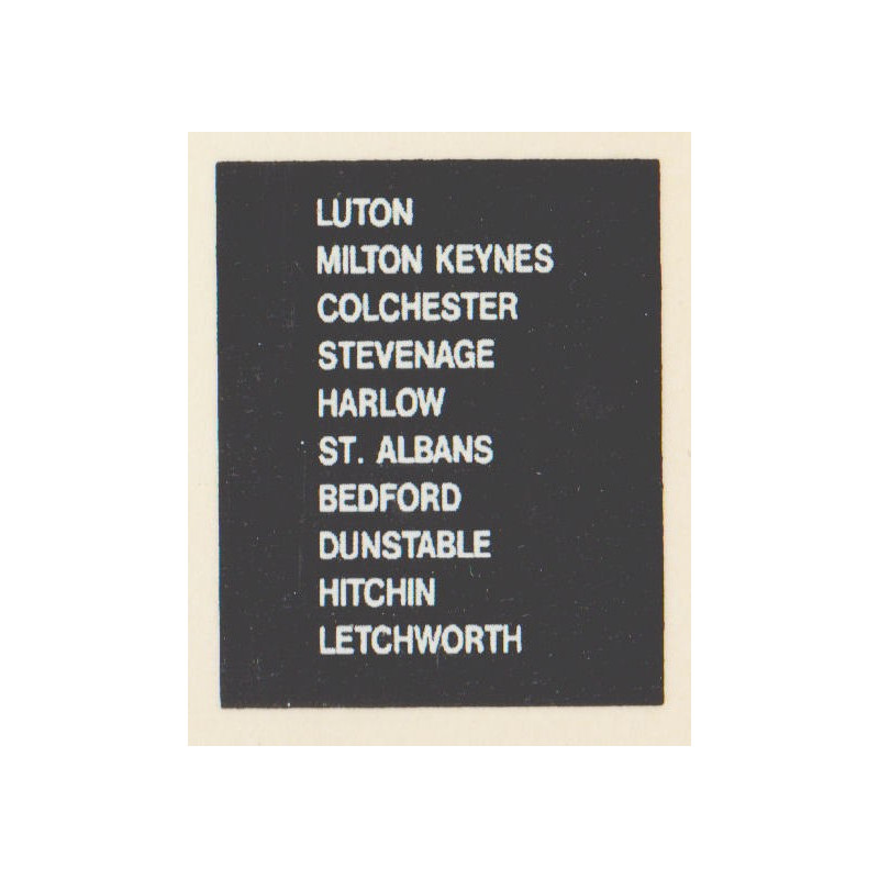 D96 LUTON ST ALBANS MILTON KEYNES HITCHIN COLCHESTER LETCHWORTH HARLOW DUNSTABLE BEDFORD STEVENAGE