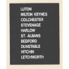 D96 LUTON ST ALBANS MILTON KEYNES HITCHIN COLCHESTER LETCHWORTH HARLOW DUNSTABLE BEDFORD STEVENAGE