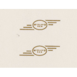 MB6029 MIDLAND RED owl emblems. Gold