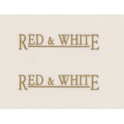 MB6034 RED & WHITE gold underlined