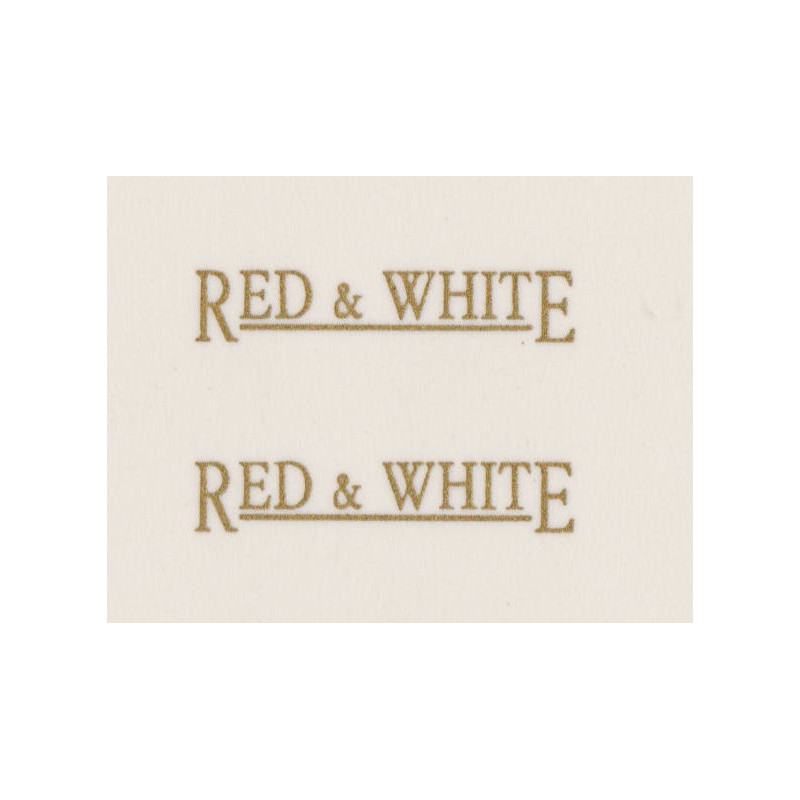 MB6034 RED & WHITE gold underlined