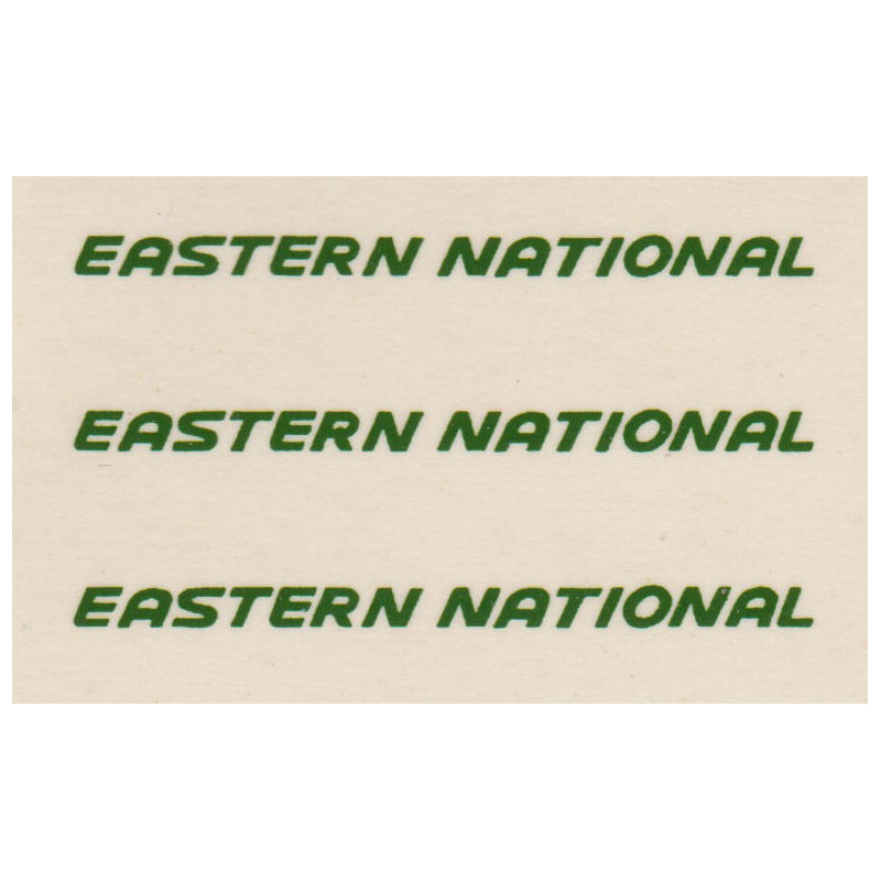 MB6078 EASTERN NATIONAL set of three fleetnames green sloping