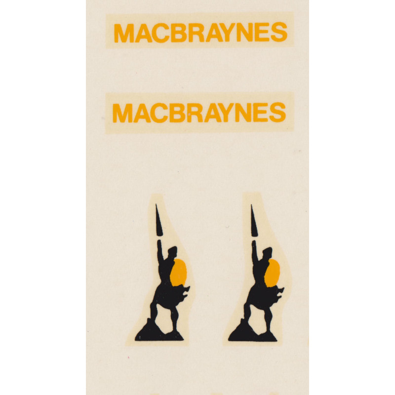 MB5451 MACBRAYNES yellow & black complete with highlander figures
