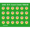 MMG403 12 Pairs 1956-68 D.M.U / E.M.U. and Coaching Stock Crests
